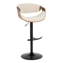 Load image into Gallery viewer, Curvo - Mid Century Modern Adjustable Barstool With Swivel &amp; Rounded T Footrest (Set of 2)
