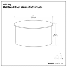 Load image into Gallery viewer, Whitney - Handcrafted Metal Storage Table
