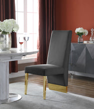 Load image into Gallery viewer, Porsha - Dining Chair with Gold Legs (Set of 2)

