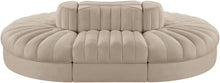 Load image into Gallery viewer, Rummi - Oval Velvet Performance Fabric Upholstered 6 Piece Modular Sectional
