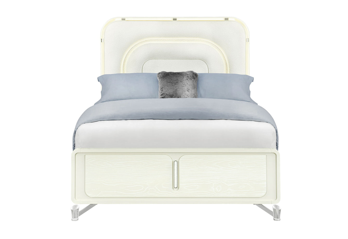 Lyra - Queen Bed / King Bed Side Rails - Beige