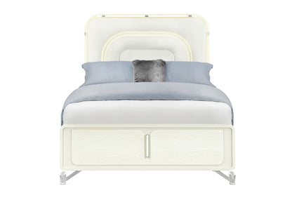 Lyra - Queen Bed Headboard With LED - Beige