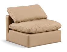 Load image into Gallery viewer, Indulge - Faux Leather Armless Chair - Tan

