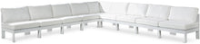 Load image into Gallery viewer, Nizuc - Outdoor Patio 9 Piece Modular Sectional With White Frame
