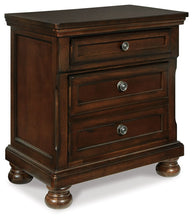 Load image into Gallery viewer, Porter - Two Drawer Night Stand - Dark Brown
