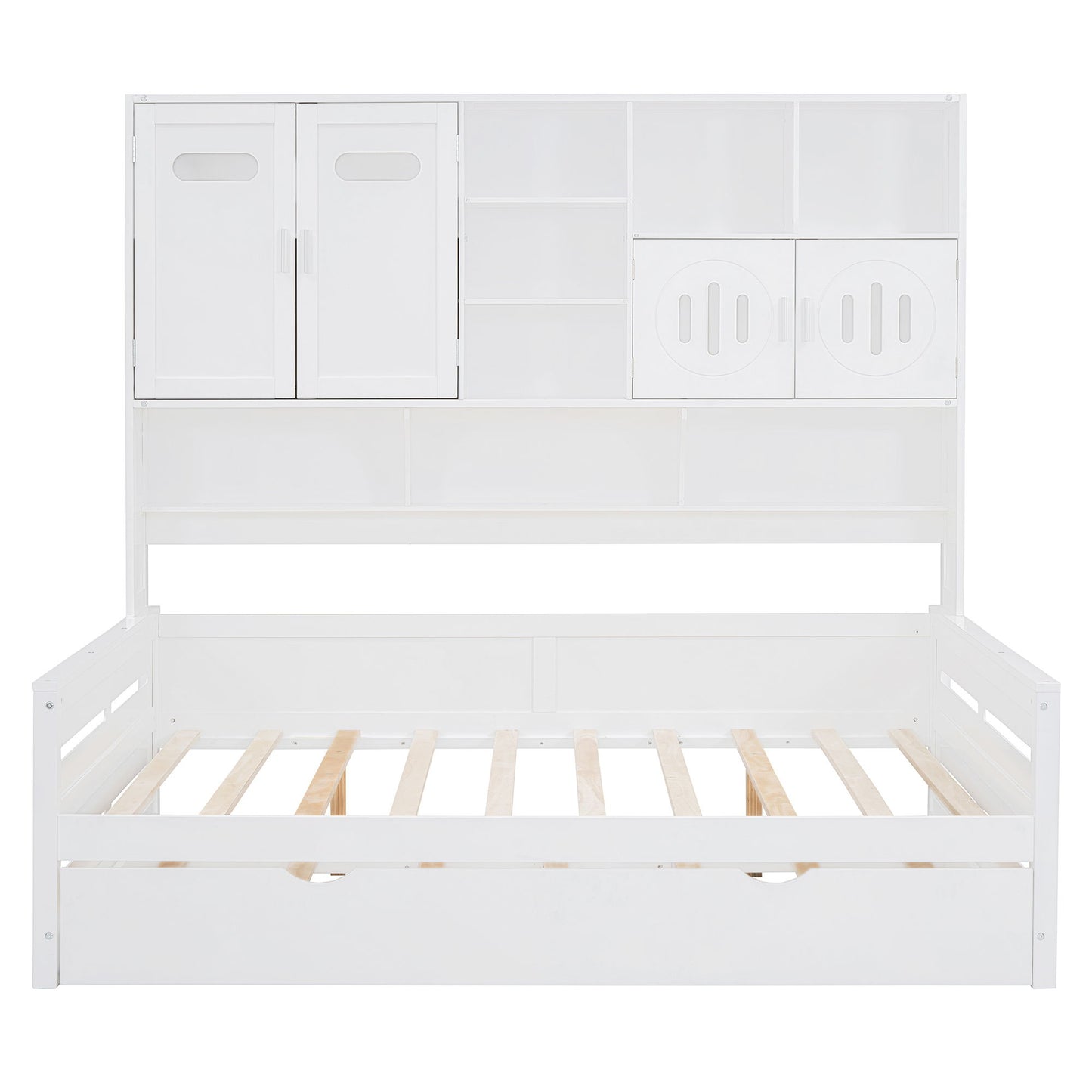 Daybed & All-In-One Cabinet And Shelf