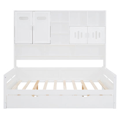 Daybed & All-In-One Cabinet And Shelf