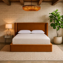 Load image into Gallery viewer, Kendall - Velvet Upholstered Bed - Cognac

