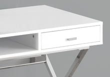 Load image into Gallery viewer, Computer Desk For Home Office, Laptop, Storage Drawers, Glossy Contemporary &amp; Modern
