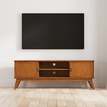 Load image into Gallery viewer, Draper - Handcrafted Mid Century Low TV Media Stand
