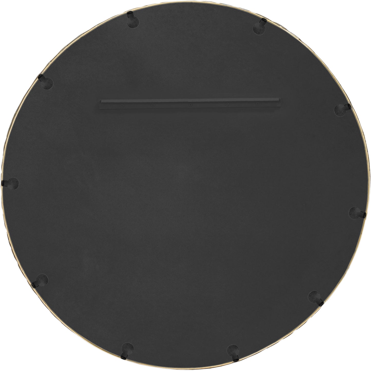 Hammer - Round Iron Mirror