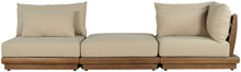 Load image into Gallery viewer, Mirella - 3 Piece Water Resistant Fabric Upholstered Outdoor Patio Modular Sofa
