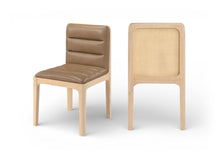 Load image into Gallery viewer, Ellis - Vegan Leather Upholstered Dining Chair (Set of 2) - Tan / Natural
