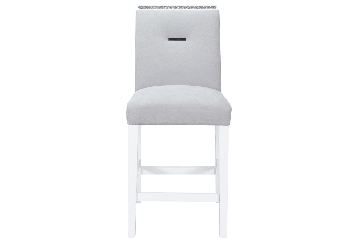Monaco - 9 Piece Dining Room Set (Square Bar Table And 8 Bar Stools) - White