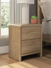 Load image into Gallery viewer, Gramburg - Two Drawer Night Stand - Warm Natural Brown
