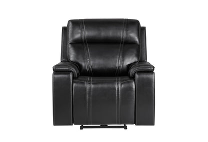 U8880 - 3 Piece Living Room Set (Power Reclining Sofa / Power Console Reclining Loveseat / Power Recliner) - Black