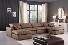 Load image into Gallery viewer, Comfy - 6 Piece Faux Leather Modular Double Chaise Sectional
