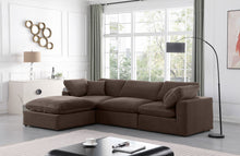 Load image into Gallery viewer, Comfy - 4 Piece Velvet Modular Sectional With Chaise
