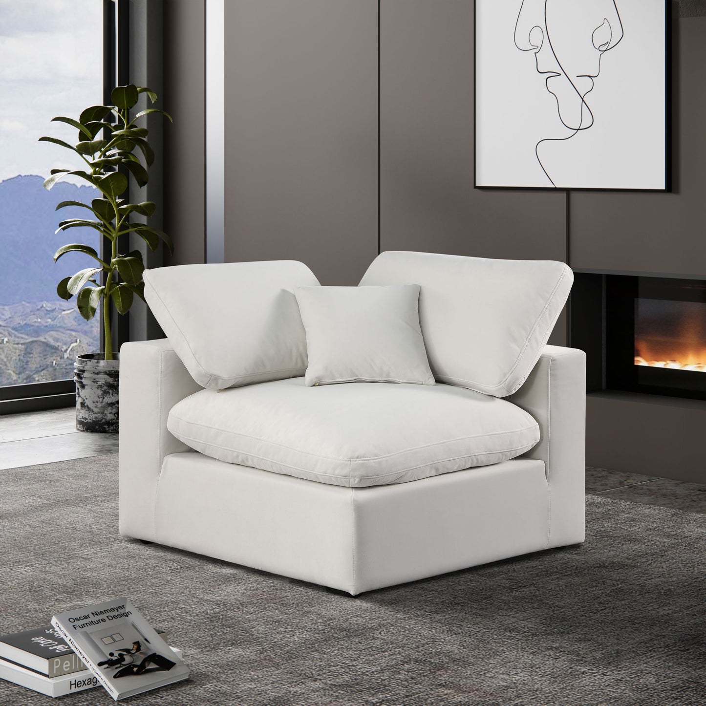 Comfy - Velvet Corner Chair