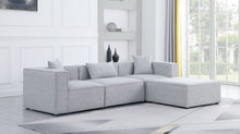 Load image into Gallery viewer, Cube - Linen 4 Piece Modular Sectional With Chaise
