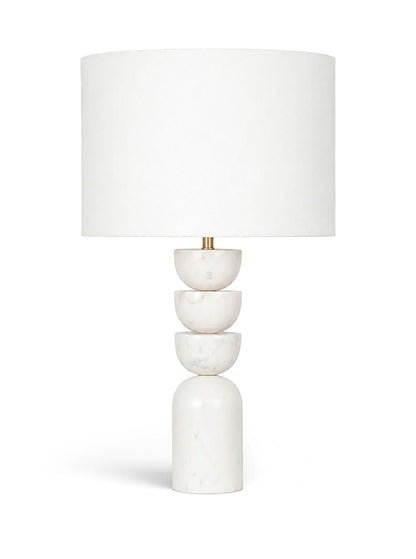 Opus - Linen Textured Fabric And Brass Table Lamp