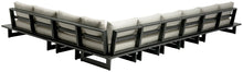 Load image into Gallery viewer, Maldives - 7 Piece Water Resistant Outdoor Patio Modular Sectional With Gray Base
