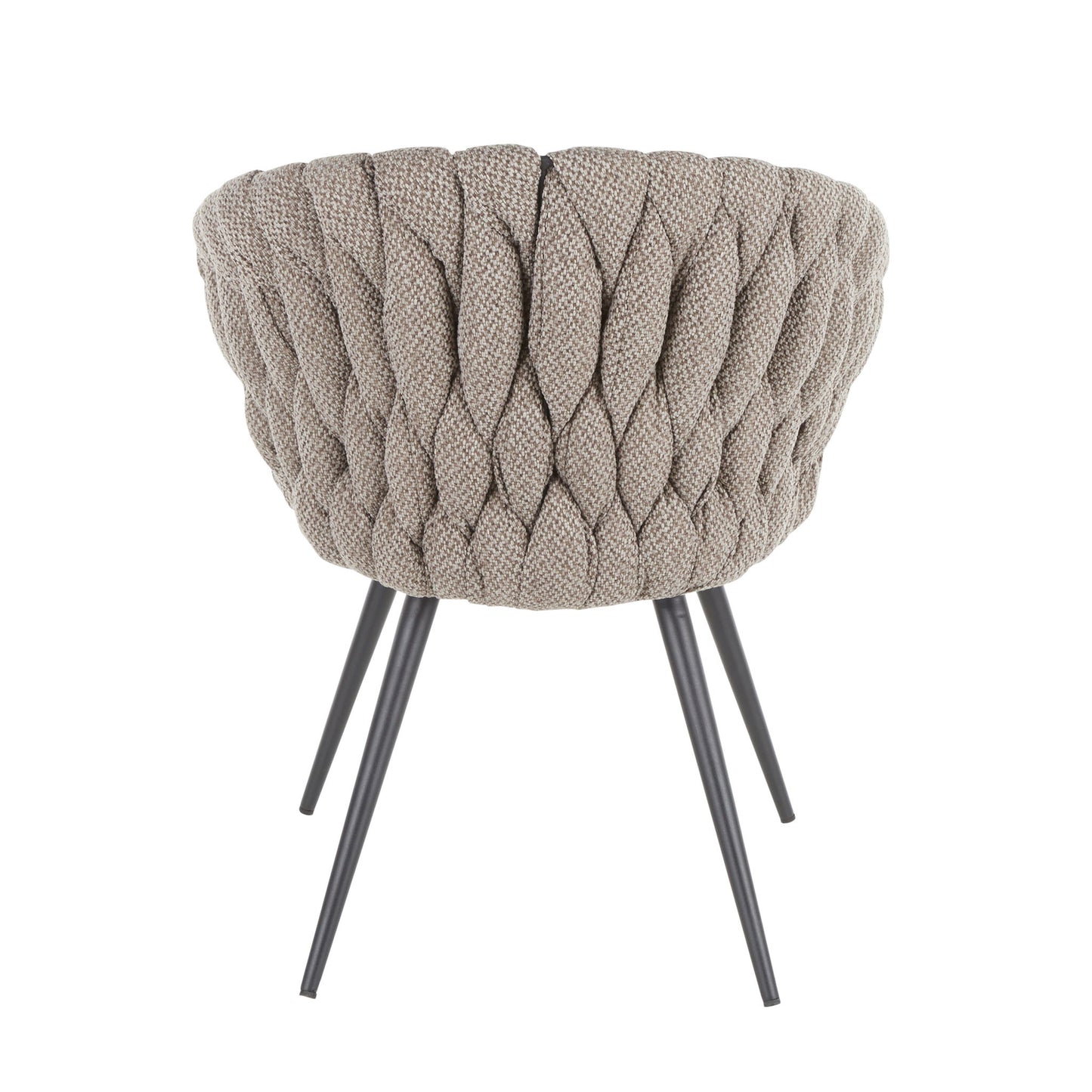Matisse - Braided Contemporary Chair - Black / Gray