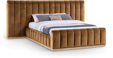 Load image into Gallery viewer, Amara - Velvet Upholstered Bed

