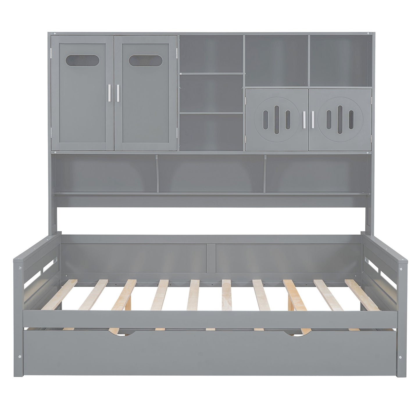 Daybed & All-In-One Cabinet And Shelf
