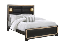 Load image into Gallery viewer, Blake - King Bed With Lamps - Black
