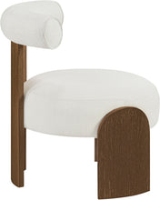 Load image into Gallery viewer, Calder - Linen Textured Fabric Upholstered Accent Chair - Painted Brown Base
