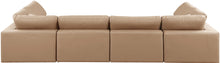 Load image into Gallery viewer, Comfy - 6 Piece Faux Leather Modular Armless Sectional - Tan
