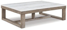 Load image into Gallery viewer, Loyaska - Rectangular Cocktail Table - Brown / Ivory
