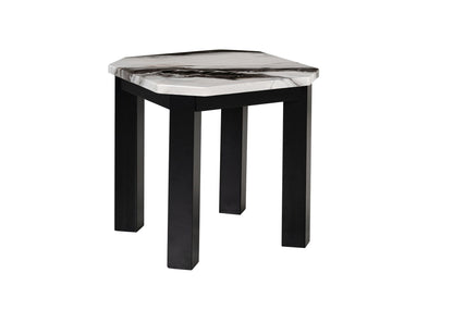 T06 - Coffee Table With 2 End Tables - Black / White