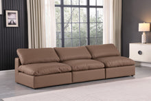 Load image into Gallery viewer, Comfy - Faux Leather Modular Armless Sofa 3 Seats
