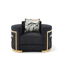 Load image into Gallery viewer, Soledad - Chair Upholstered With Hued Accents - Black
