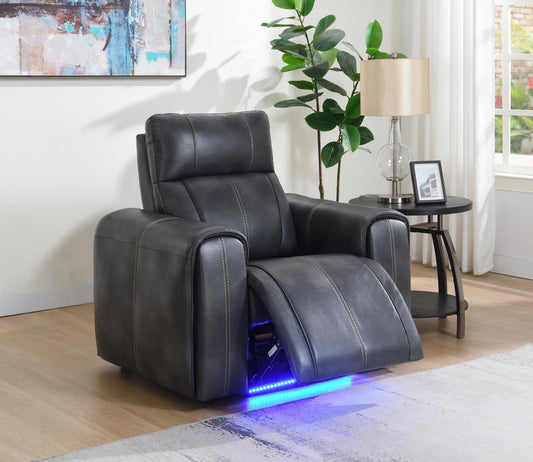 U66 - Power Reclining Chair - Dark Gray