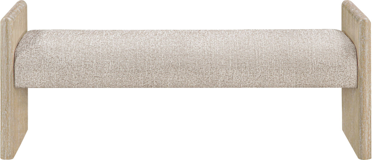 Hickory - Fabric Upholstered Bench - Natural Frame