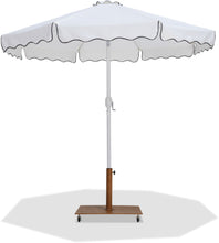 Load image into Gallery viewer, Amalfi - Aluminum Patio Umbrella - Light Brown Base / White Pole
