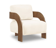 Load image into Gallery viewer, Cedra - Velvet Performance Fabric Upholstered Accent Chair - Brown Frame
