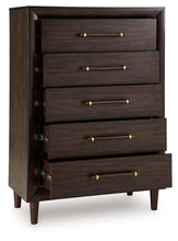Load image into Gallery viewer, Dantenton - Five Drawer Chest - Merlot
