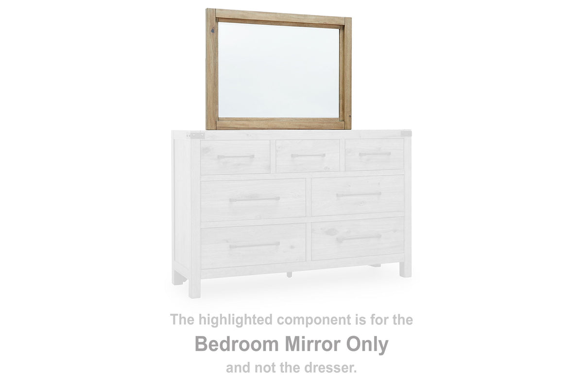 Ridgester - Bedroom Mirror - Light Brown