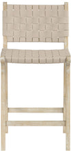 Load image into Gallery viewer, Entwine - Vegan Leather Upholstered Counter Stool - Painted Natural
