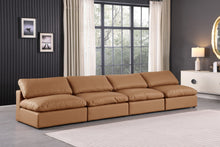 Load image into Gallery viewer, Comfy - Faux Leather Modular Armless Sofa 4 Seats

