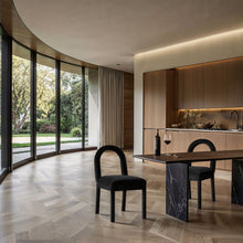 Load image into Gallery viewer, Conrad - Velvet Dining Chair With Black Legs

