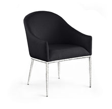 Load image into Gallery viewer, Ferro - Upholstered Dining Arm Chair With Brushed Silver Legs
