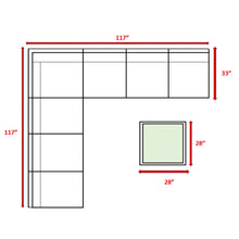 Load image into Gallery viewer, Seating Set With Cushions Handcrafted Wicker Design
