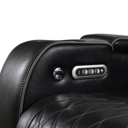 U70 - Power Reclining Loveseat With Power Headrest, Massage, Heat, Ambient Light, Storage Arms / USB - Black