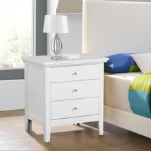 Load image into Gallery viewer, 3 Drawer Nightstand &amp; Dove Tailed Drawers
