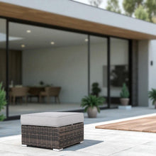 Load image into Gallery viewer, Stylish Outdoor Ottoman With Cushion For Comfort
